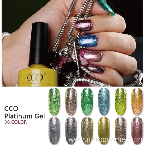Wholesale Bling Bling Color glitter Gel Polish For Nails Supplies Salon